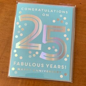 Paper Source 25th Anniversary Card